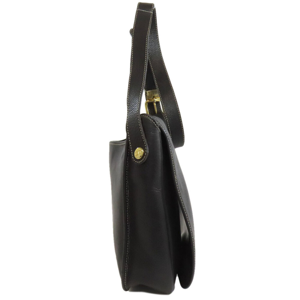 CHRISTIAN DIOR Black Leather Shoulder Bag - Picture 3 of 11